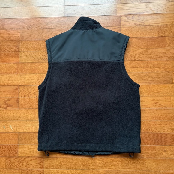 Vintage J Crew Fleece Black Vest - Picture 3 of 4